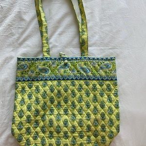 Vera Bradley Retired Citrus Elephant Pattern Tote